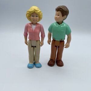 VTG Little Tikes Dollhouse Grand Mansion Family Dad Mom Parents Dolls Figures